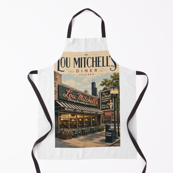 Item preview, Lou Mitchell's Chicago Diner with Willis Tower City Landmark designed and sold by Aryabek.