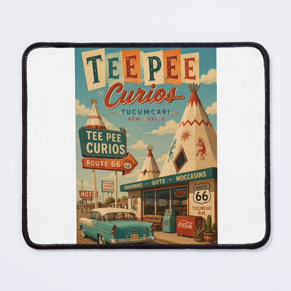 Item preview, Tee Pee Curios Tucumcari New Mexico on Historic Route 66 designed and sold by Aryabek.