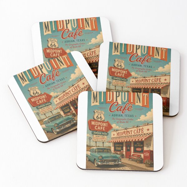Item preview, Midpoint Cafe Adrian Texas at the Geographic Center of Route 66 designed and sold by Aryabek.