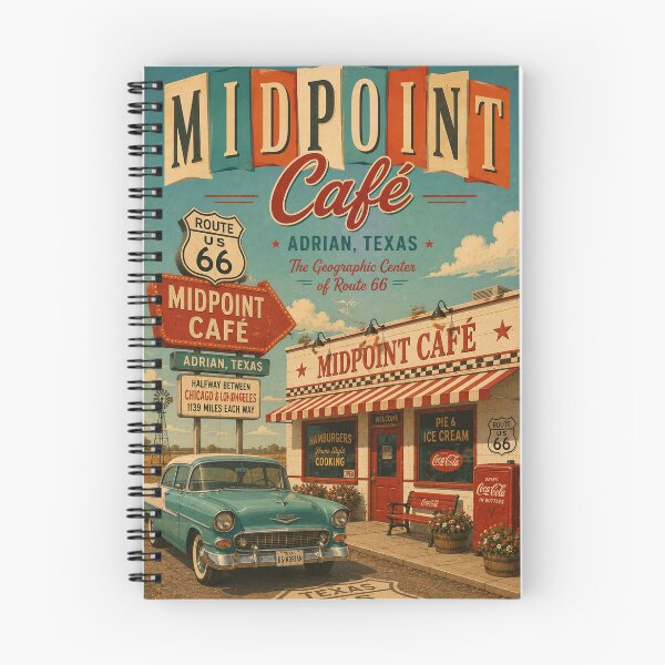 Item preview, Midpoint Cafe Adrian Texas at the Geographic Center of Route 66 designed and sold by Aryabek.