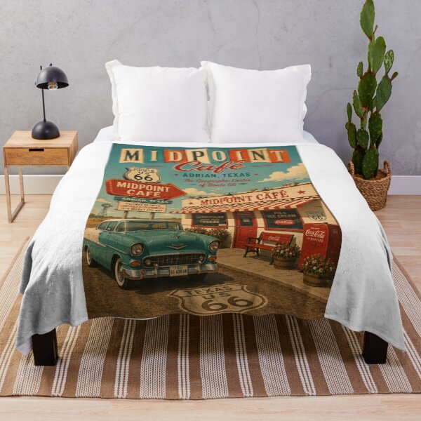 Item preview, Midpoint Cafe Adrian Texas at the Geographic Center of Route 66 designed and sold by Aryabek.