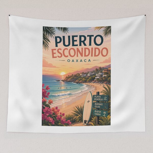 Item preview, Puerto Escondido Oaxaca Sunset over Playa Zicatela designed and sold by Aryabek.