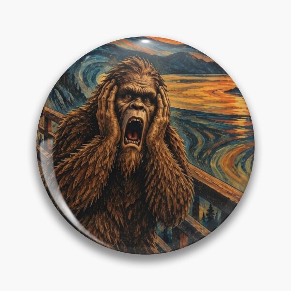Item preview, Bigfoot Scream – Vintage Sasquatch Poster designed and sold by Swanny's Custom T-shirt and Gift Designs.