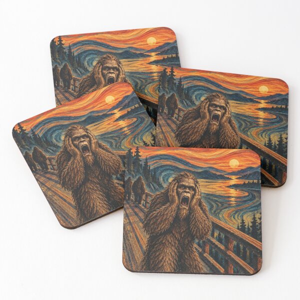 Item preview, Bigfoot Scream – Vintage Sasquatch Poster designed and sold by Swanny's Custom T-shirt and Gift Designs.