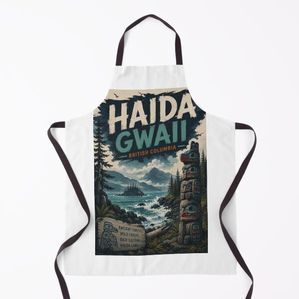 Item preview, Haida Gwaii British Columbia Pacific Coast with Haida Totem Pole designed and sold by Aryabek.