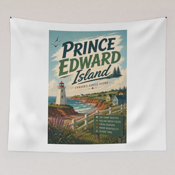 Item preview, Prince Edward Island Canada Lighthouse on the Red Sand Coast designed and sold by Aryabek.