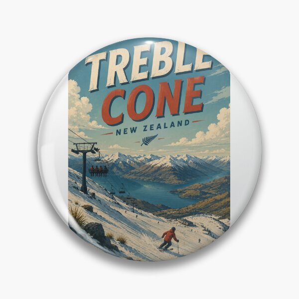 Item preview, Treble Cone New Zealand Ski Slopes above Lake Wānaka designed and sold by Aryabek.