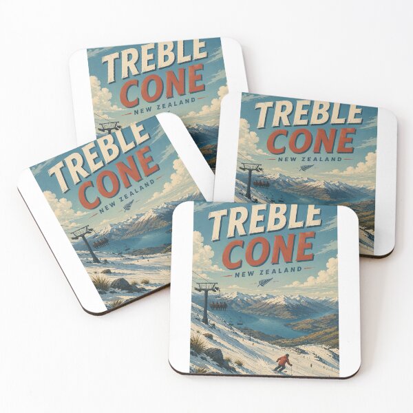 Item preview, Treble Cone New Zealand Ski Slopes above Lake Wānaka designed and sold by Aryabek.