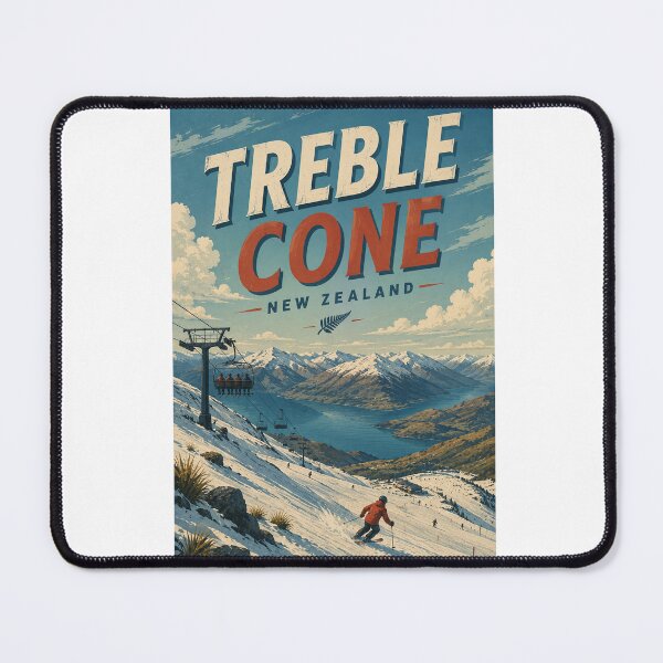 Item preview, Treble Cone New Zealand Ski Slopes above Lake Wānaka designed and sold by Aryabek.