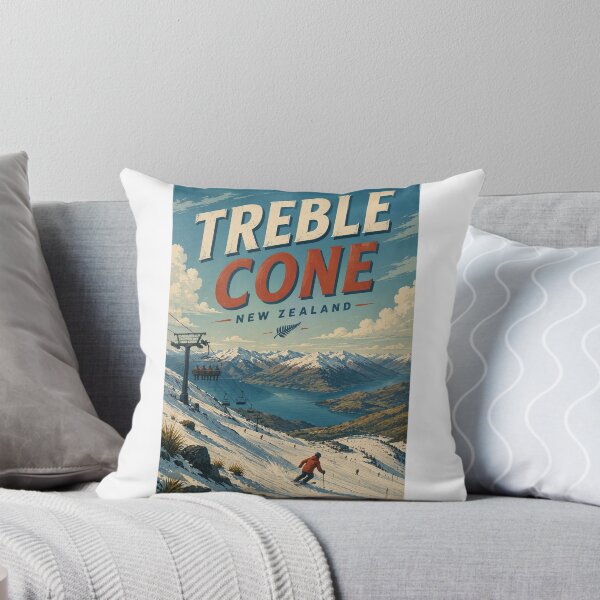 Item preview, Treble Cone New Zealand Ski Slopes above Lake Wānaka designed and sold by Aryabek.