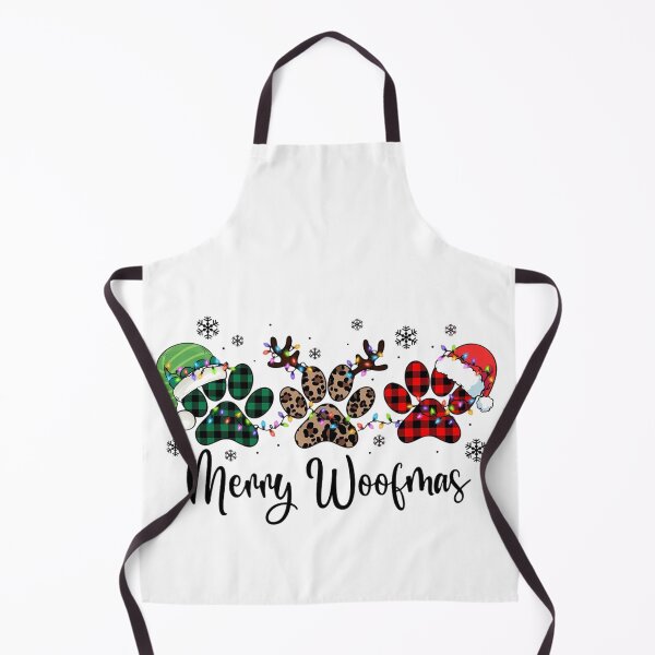 Item preview, Merry Woofmas Christmas Dog Paw Plaid Lights designed and sold by vintagevibetee.