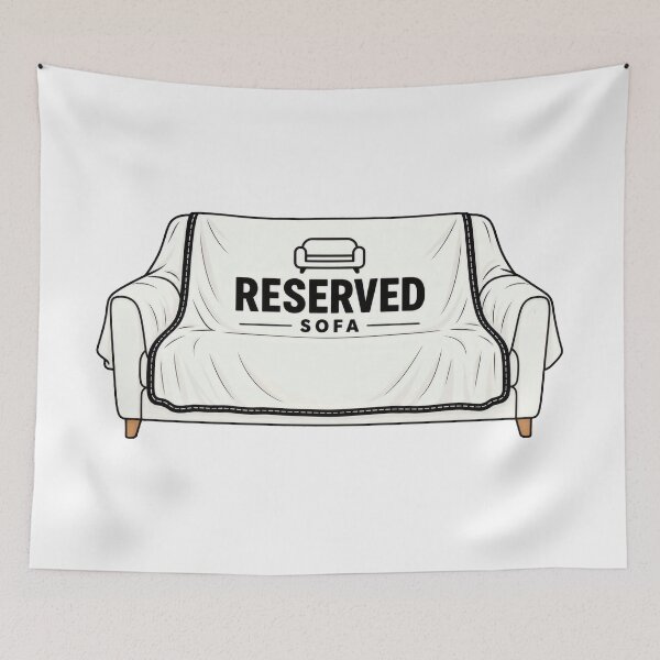 Item preview, Reserved Sofa Minimal Balkan Household Humor designed and sold by OfficialBalkan.
