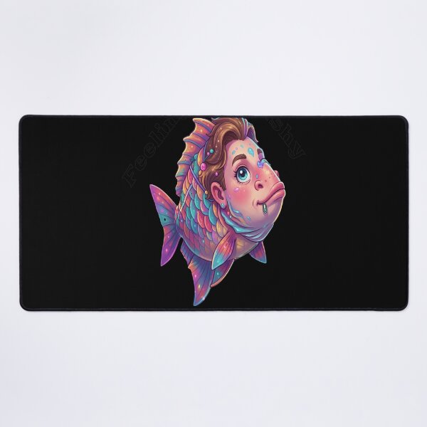Item preview, Feeling Fishy Today Quirky Colorful Character Art designed and sold by JACKOBMSTRONG.
