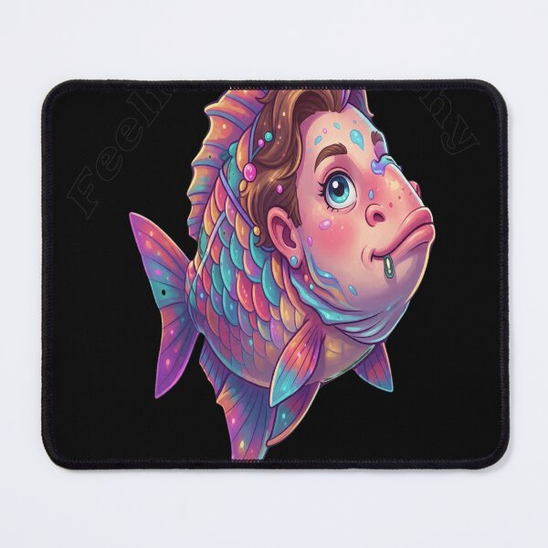 Item preview, Feeling Fishy Today Quirky Colorful Character Art designed and sold by JACKOBMSTRONG.