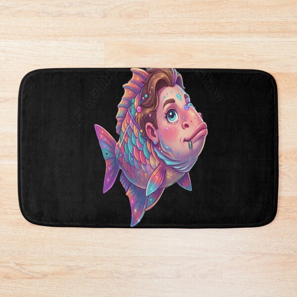 Item preview, Feeling Fishy Today Quirky Colorful Character Art designed and sold by JACKOBMSTRONG.