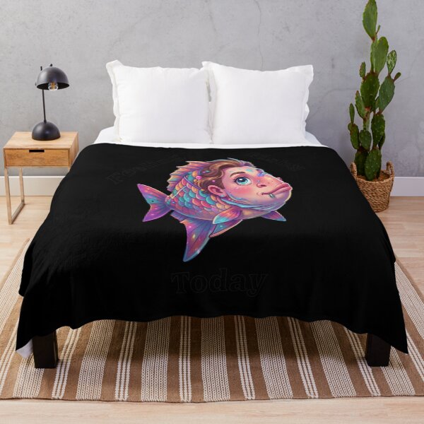 Item preview, Feeling Fishy Today Quirky Colorful Character Art designed and sold by JACKOBMSTRONG.