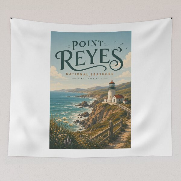 Item preview, Point Reyes National Seashore California Coast and Pacific Lighthouse designed and sold by Aryabek.