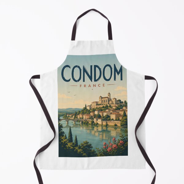 Aperçu de l'œuvre Condom France Gasconne Riverside Town dans le Gers créée et vendue par Aryabek.
