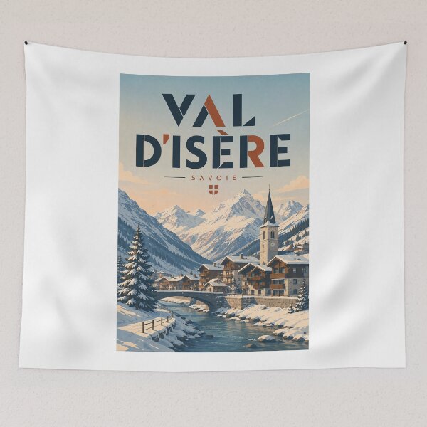 Item preview, Val d'Isère Savoie Alpine Village beneath the French Alps designed and sold by Aryabek.