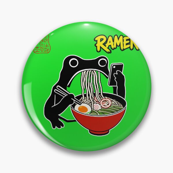 Item preview, Ramen Frog Japanese Noodle Bowl designed and sold by BaeRozinaJames.