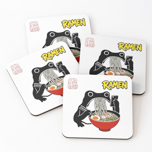 Item preview, Ramen Frog Japanese Noodle Bowl designed and sold by BaeRozinaJames.