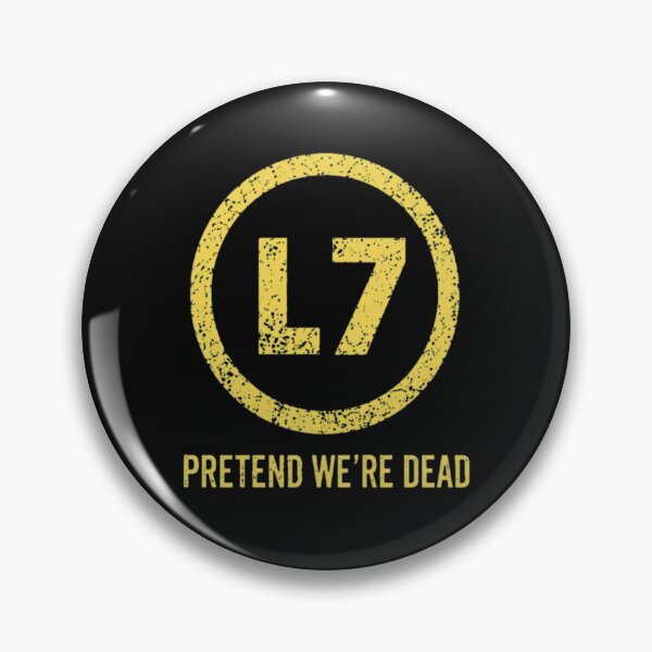 Item preview, L7 Pretend We're Dead Gold Emblematic  designed and sold by deniseruz.