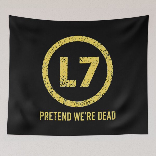 Item preview, L7 Pretend We're Dead Gold Emblematic  designed and sold by deniseruz.
