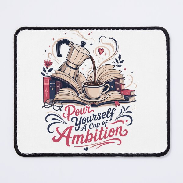 Item preview, Pour Yourself A Cup of Ambition Reading Coffee Routing Lover designed and sold by PaigeWoodShop.
