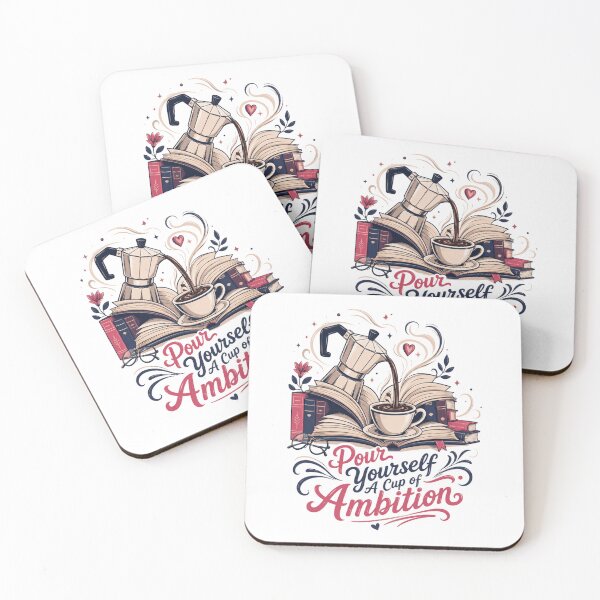 Item preview, Pour Yourself A Cup of Ambition Reading Coffee Routing Lover designed and sold by PaigeWoodShop.