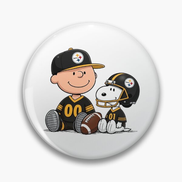 Item preview, Snoopy And Charlie Brown Pittsburgh Steelers Football Fan designed and sold by DamianRoy88.