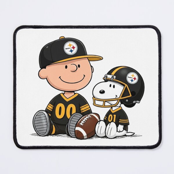 Item preview, Snoopy And Charlie Brown Pittsburgh Steelers Football Fan designed and sold by DamianRoy88.