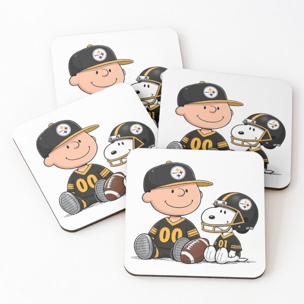 Item preview, Snoopy And Charlie Brown Pittsburgh Steelers Football Fan designed and sold by DamianRoy88.