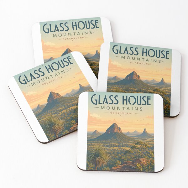 Item preview, Glass House Mountains Queensland Volcanic Peaks of Sunshine Coast Hinterland designed and sold by Aryabek.