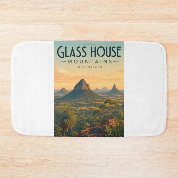 Item preview, Glass House Mountains Queensland Volcanic Peaks of Sunshine Coast Hinterland designed and sold by Aryabek.