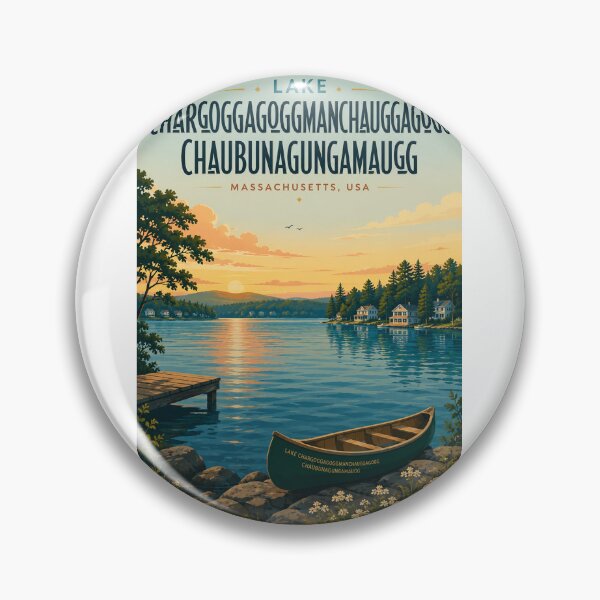 Item preview, Lake Chargoggagoggmanchauggagoggchaubunagungamaugg Massachusetts Sunset at Webster designed and sold by Aryabek.