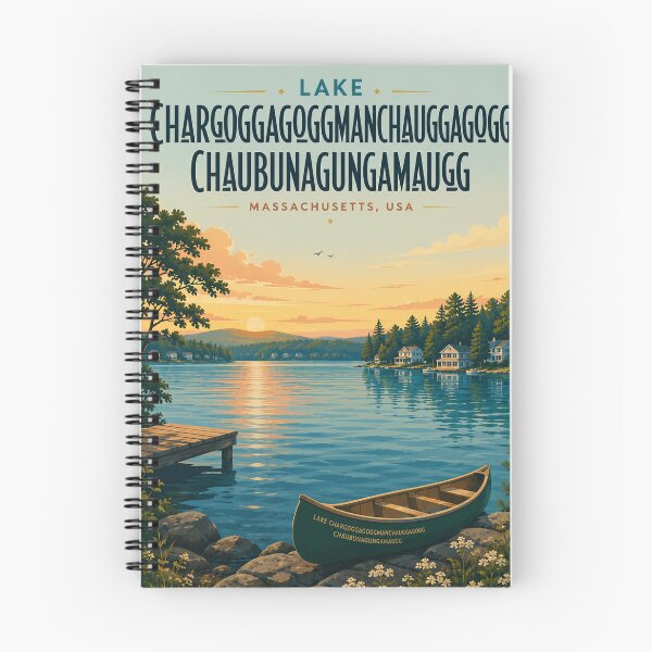 Item preview, Lake Chargoggagoggmanchauggagoggchaubunagungamaugg Massachusetts Sunset at Webster designed and sold by Aryabek.