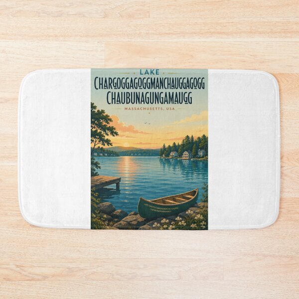 Item preview, Lake Chargoggagoggmanchauggagoggchaubunagungamaugg Massachusetts Sunset at Webster designed and sold by Aryabek.