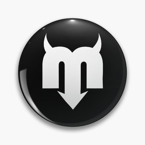 Item preview, Devil Horns Down Arrow Stylized Letter M  designed and sold by deniseruz.