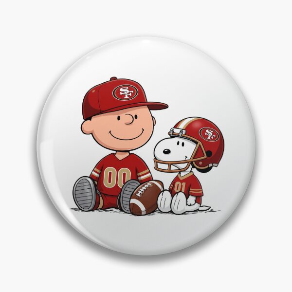 Item preview, Snoopy And Charlie Brown San Francisco 49ers Football Fan designed and sold by DamianRoy88.