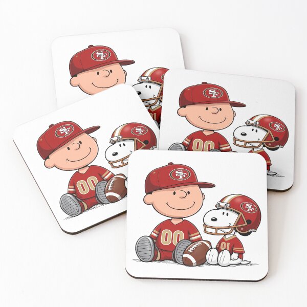 Item preview, Snoopy And Charlie Brown San Francisco 49ers Football Fan designed and sold by DamianRoy88.