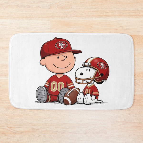 Item preview, Snoopy And Charlie Brown San Francisco 49ers Football Fan designed and sold by DamianRoy88.