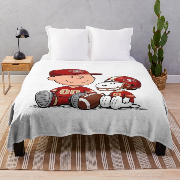 Item preview, Snoopy And Charlie Brown San Francisco 49ers Football Fan designed and sold by DamianRoy88.