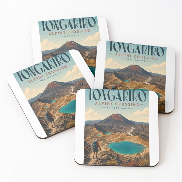Item preview, Tongariro Alpine Crossing New Zealand beneath Mount Ngauruhoe and Emerald Lakes designed and sold by Aryabek.