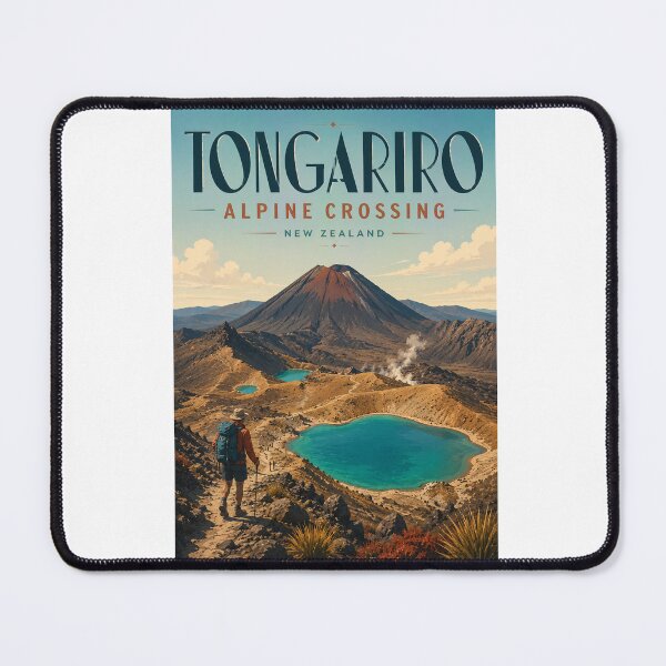Item preview, Tongariro Alpine Crossing New Zealand beneath Mount Ngauruhoe and Emerald Lakes designed and sold by Aryabek.