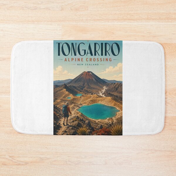 Item preview, Tongariro Alpine Crossing New Zealand beneath Mount Ngauruhoe and Emerald Lakes designed and sold by Aryabek.
