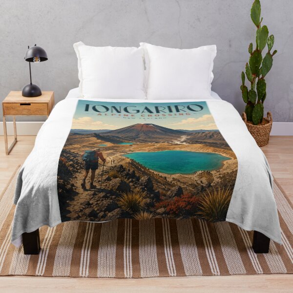 Item preview, Tongariro Alpine Crossing New Zealand beneath Mount Ngauruhoe and Emerald Lakes designed and sold by Aryabek.