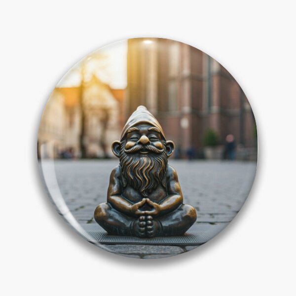 Item preview, Meditating Gnome Art Print – Mindfulness Gift, Poland Travel Decor designed and sold by Purrfecta.