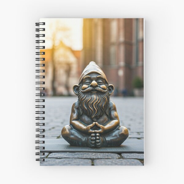 Item preview, Meditating Gnome Art Print – Mindfulness Gift, Poland Travel Decor designed and sold by Purrfecta.