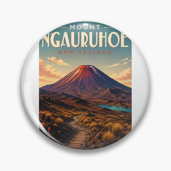 Item preview, Mount Ngauruhoe New Zealand Volcanic Summit in Tongariro National Park designed and sold by Aryabek.