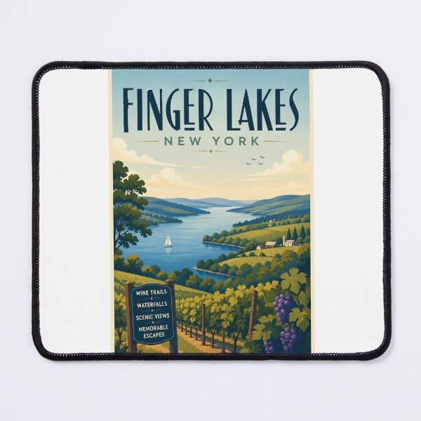 Item preview, Finger Lakes New York Vineyards overlooking Seneca and Cayuga Lake Country designed and sold by Aryabek.